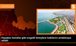 Samsun’da Engelli Rehberlik Öğretmeni Engellilere Yardım Ediyor