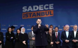 İBB Başkan Adayı Murat Kurum, Eyüpsultan’da düzenlenen mitingde vatandaşlara seslendi